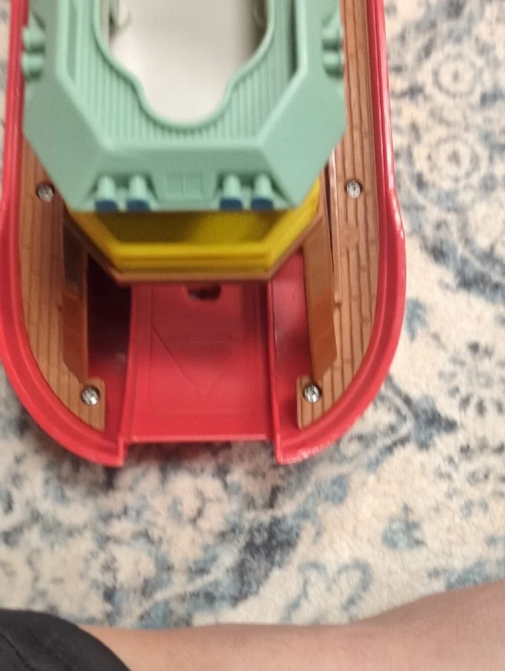 Matchbox Kids Rescue Boat Toy in Red, Yellow & Green